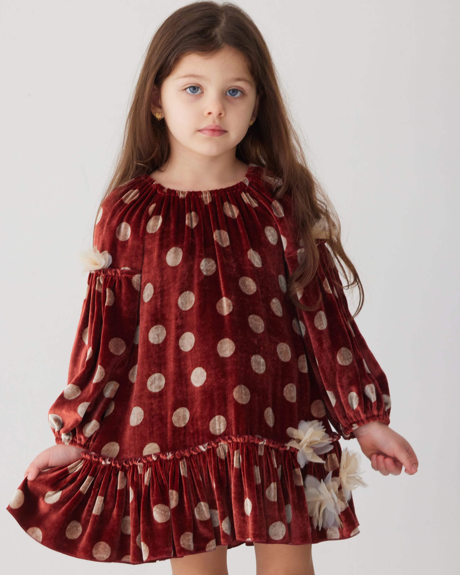 rochie ie de catifea pentru fete